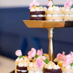2 Tier Gold Stand
