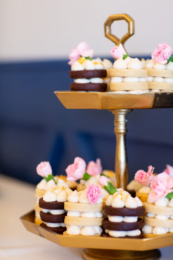 2 Tier Gold Stand