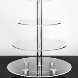4 Tier Round Acrylic Display