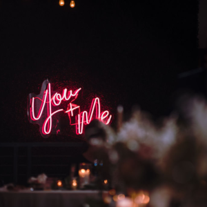 You + Me Neon Sign