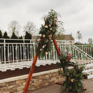 Wood Triangle Arbor