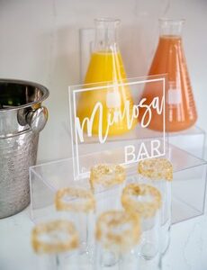 Mimosa Bar Acrylic Sign
