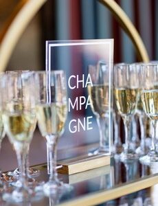 Champagne Acrylic Sign