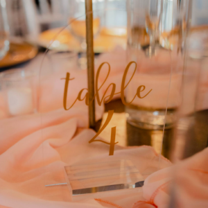 Arched Acrylic Table Numbers