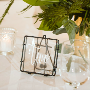 Mixed Metal Table Numbers